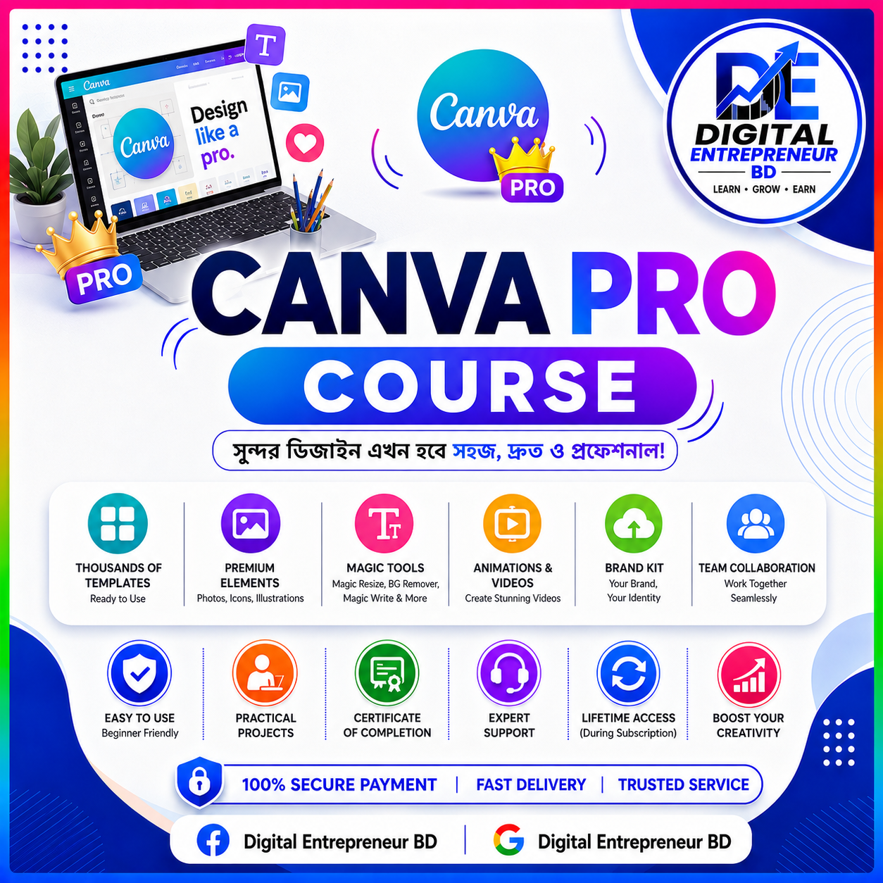 Canva Pro 1 Year Access
